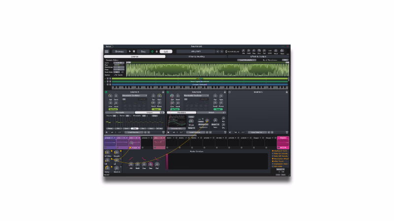 Source Lab Modular Wavetable Synthesizer Interface Header