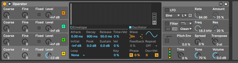 Ableton Operator Additive Synthesis Editor Generating AMS Files